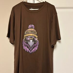Brown Graphic Ravens shirt